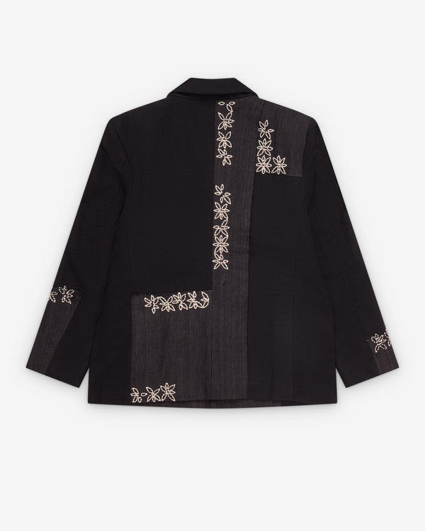 Kartik Research - Men's Kantha Two Button Blazer - (Black)