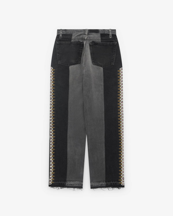 Kartik Research - Men’s Upcycled Denim Trouser - (Washed Black)