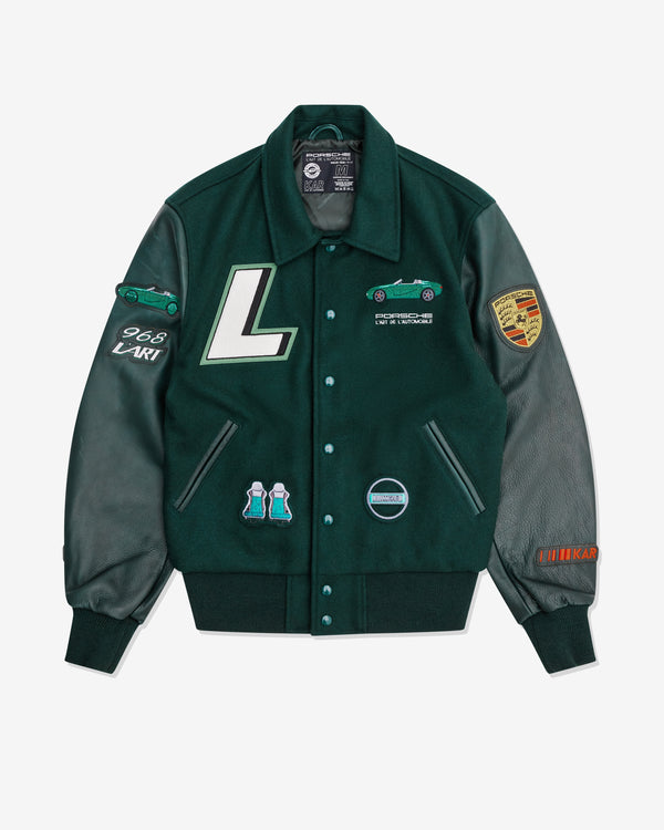 Kar L'Art De L'Automobile - Men's Porsche 968 Varsity Jacket - (Dark Green)