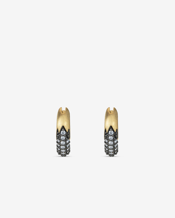 Kasun -  Eclipse Huggie - (Yellow Gold)