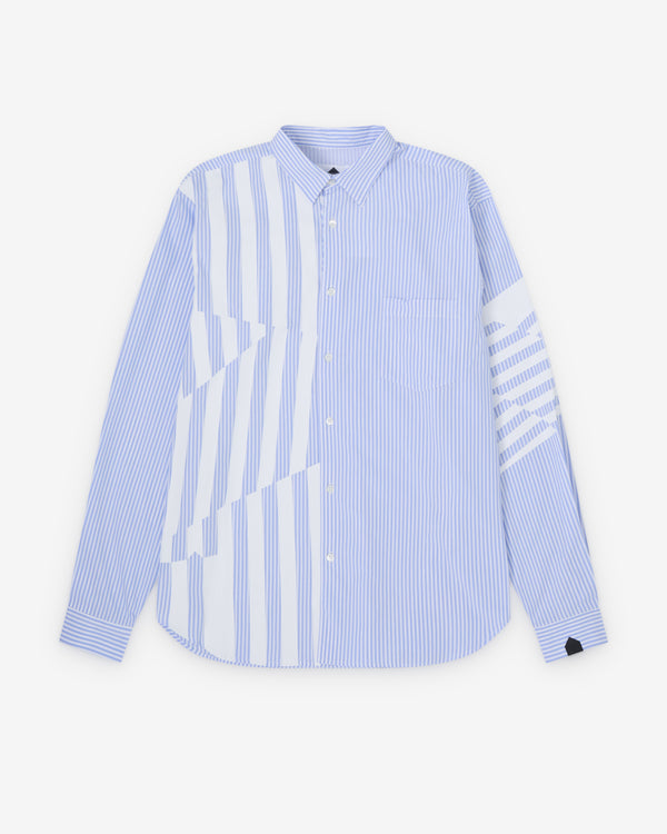 DSM Kei Ninomiya - Printed Striped Shirt - (Blue)