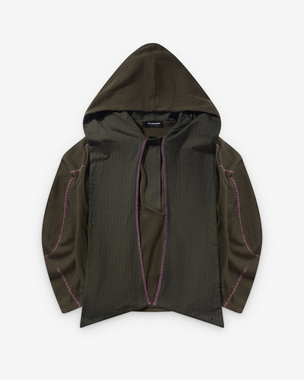 Kiko Kostadinov  - Women's Petrel Hooded Pullover - (Cedar Green)