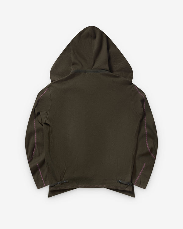 Kiko Kostadinov  - Women's Petrel Hooded Pullover - (Cedar Green)