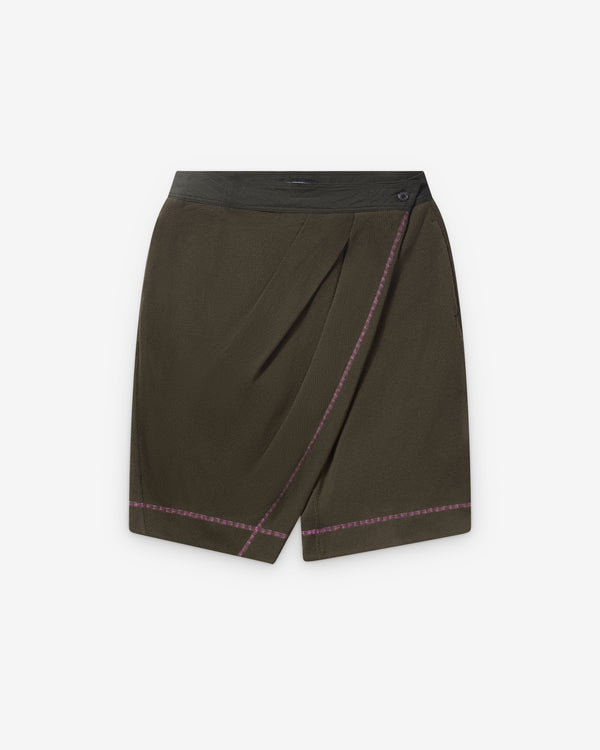 Kiko Kostadinov  - Women's Petrel Draped Culottes - (Cedar Green)