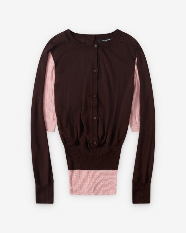 Kiko Kostadinov  - Women's Corella Double Sleeve Jumper - (Mahogany)