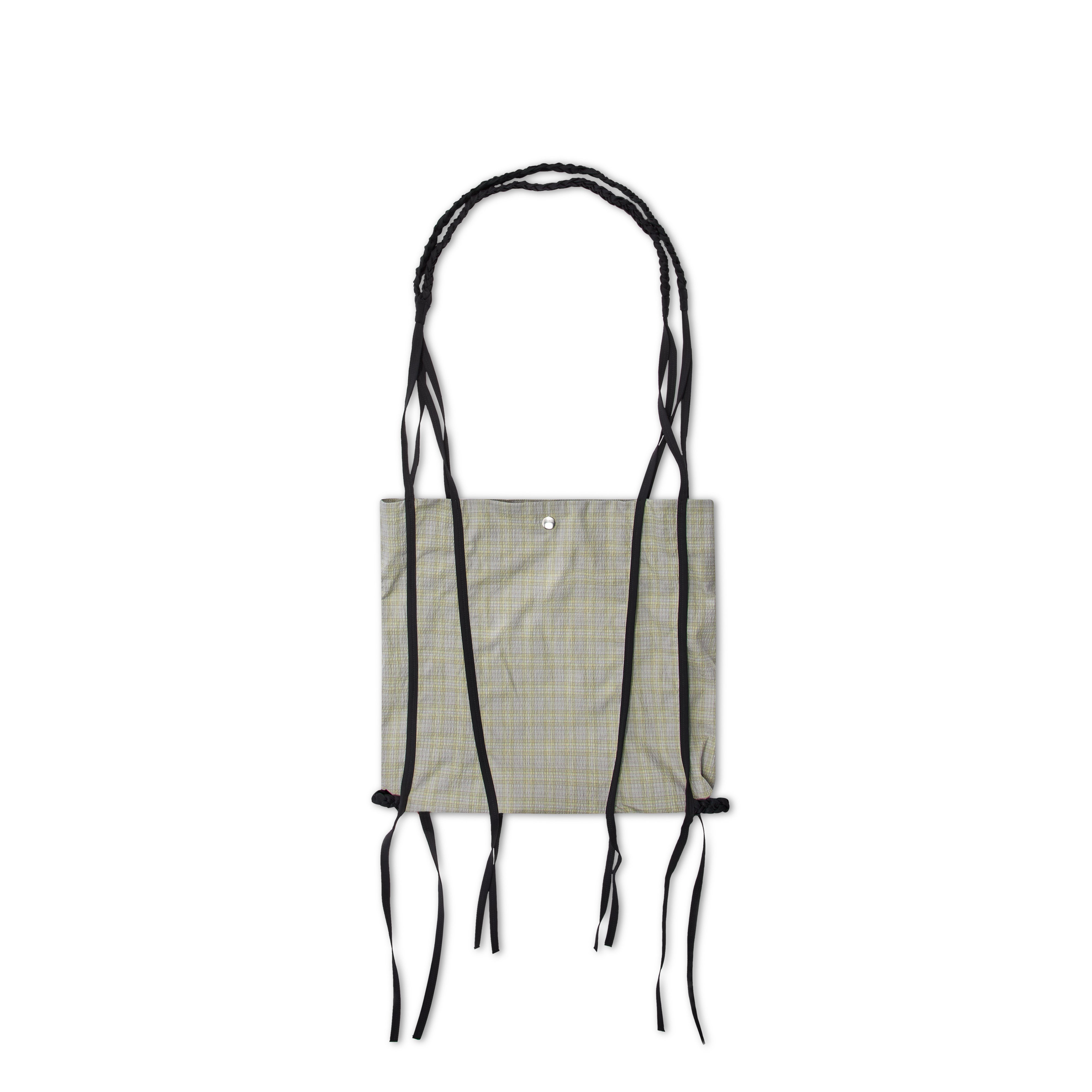 Kiko Kostadinov Men's Maersk Tote (Stone Yellow Check/Jet Black