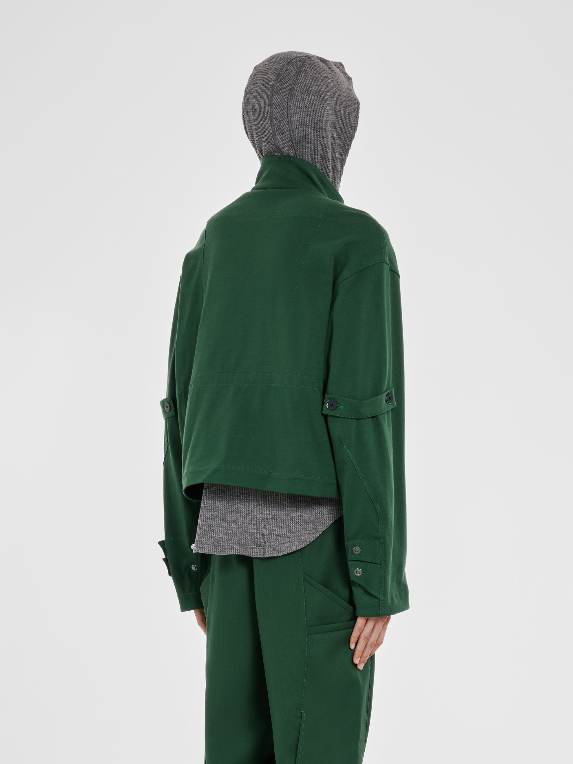 Kiko Kostadinov - Men’s Meno Cropped Jacket - (Hunter Green)