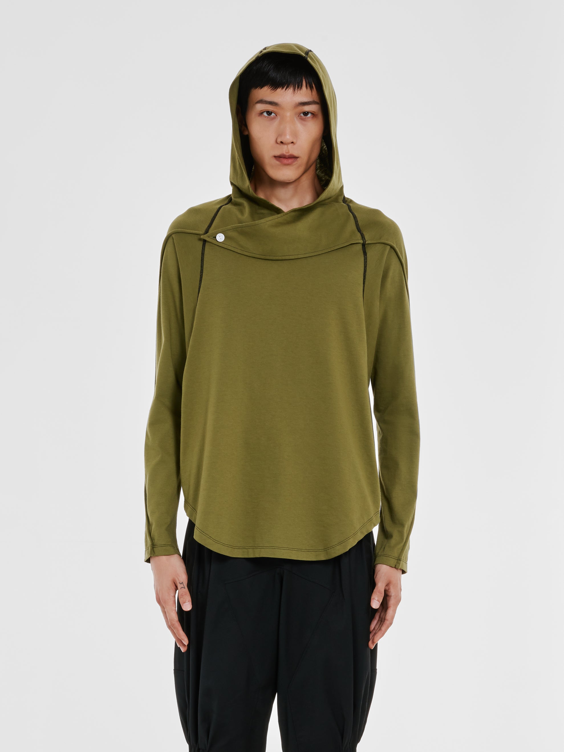 KIKO KOSTADINOV 23SS CEDID HOODED SHIRT-