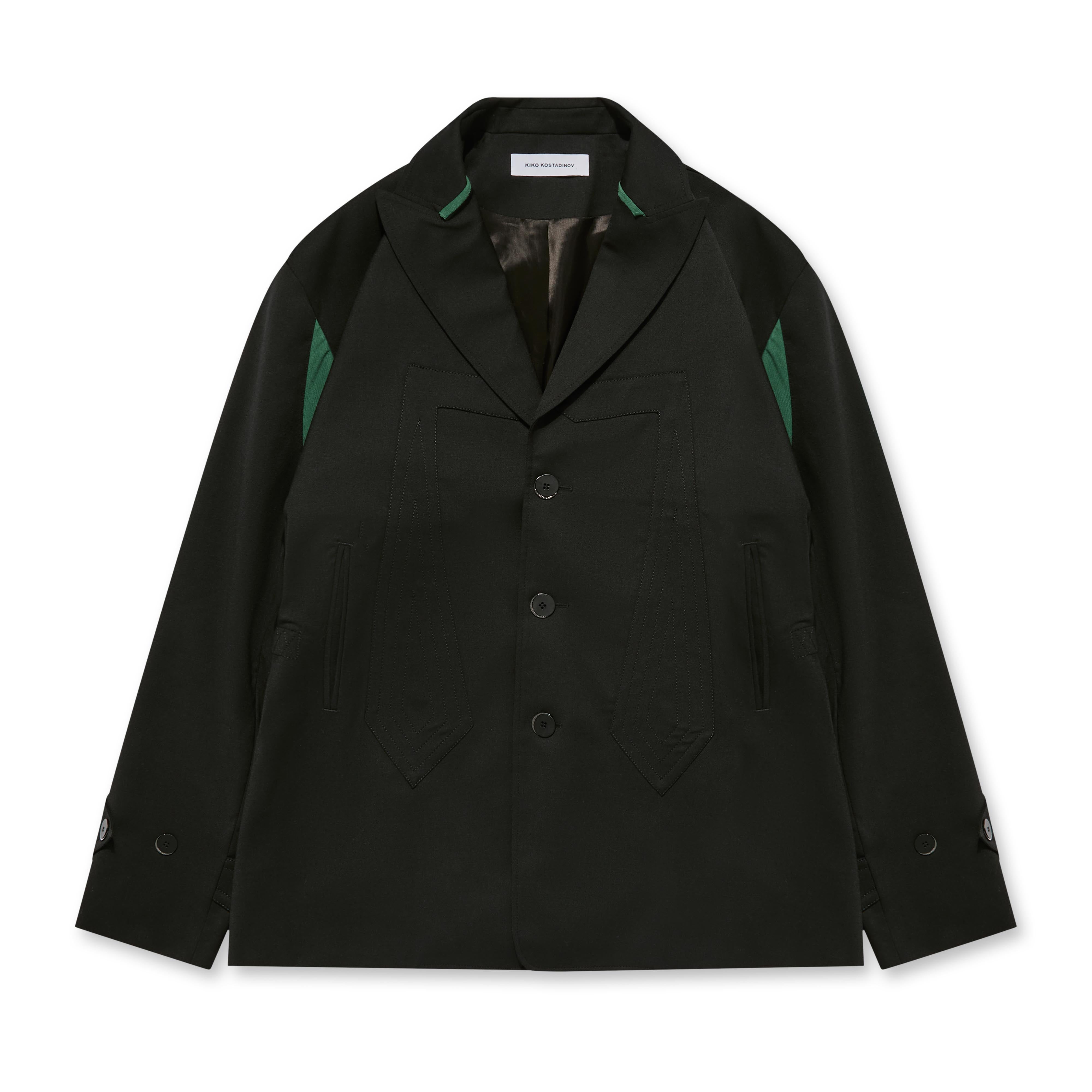 Kiko Kostadinov - Men's Solon Blazer - (Jet Black) | Dover Street