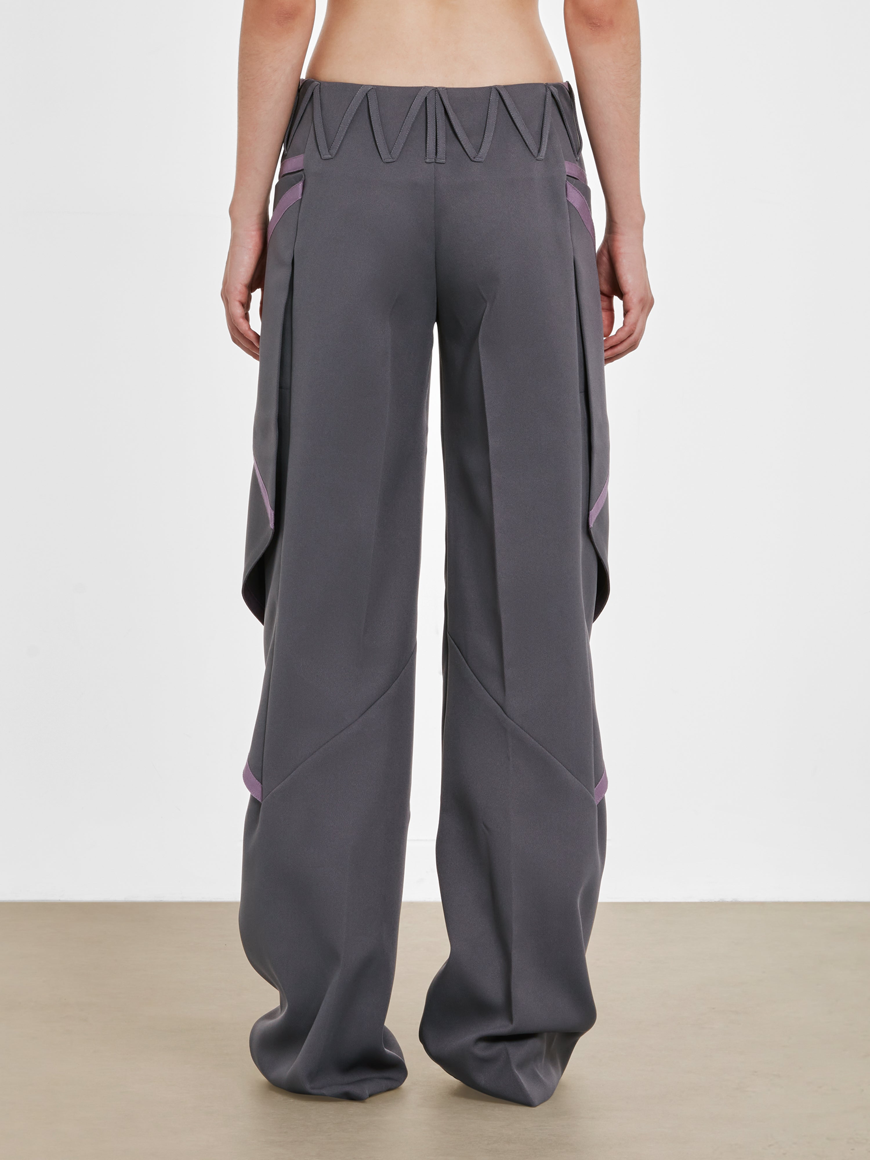 Kiko Kostadinov - Women's Waterfall Trouser - (Steel) | Dover