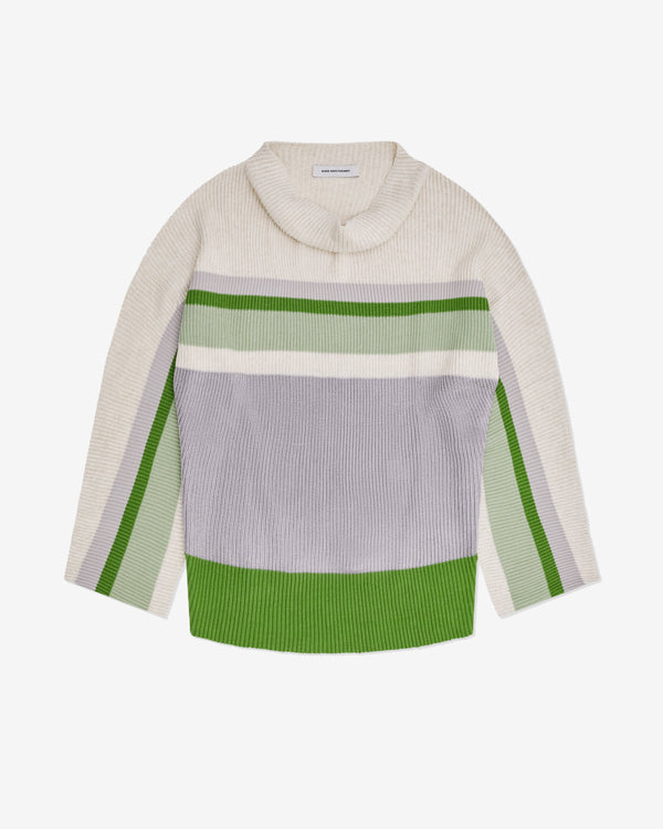 Kiko Kostadinov - Men's Essick Stripe Long Sleeve - (Off White)