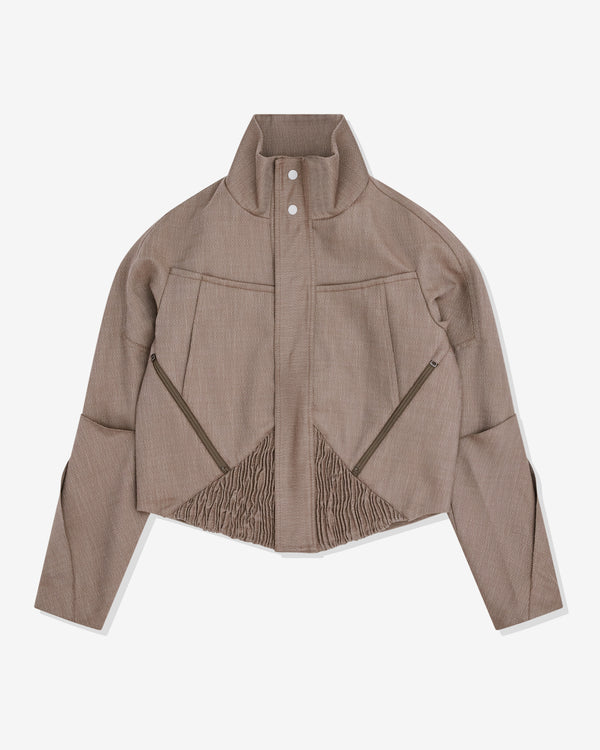 Kiko Kostadinov - Men's Zafar Cropped Jacket - (Brown Oak)