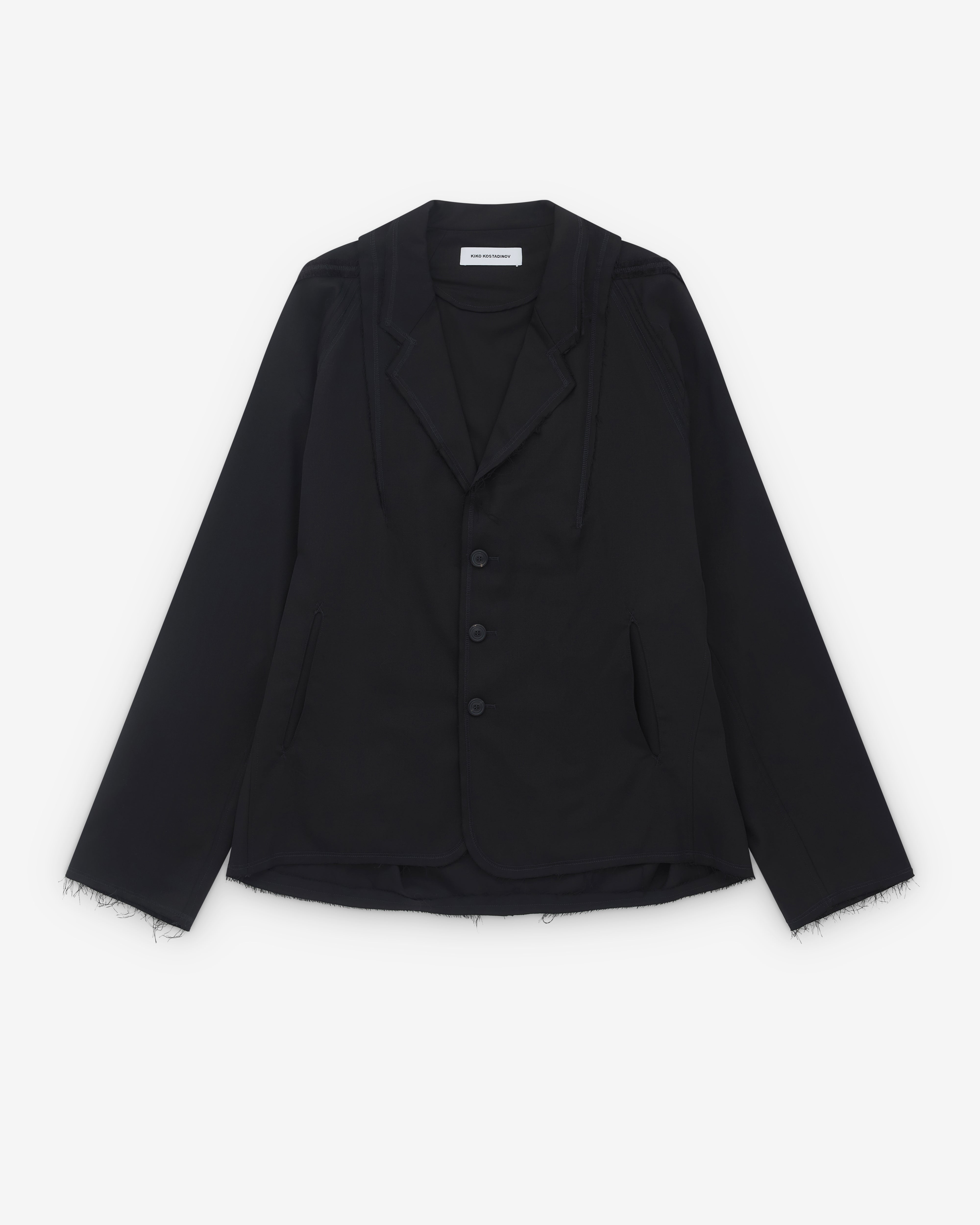 ジャケット・アウター kiko kostadinov blazer Kiko Kostadinov Klees Double Lapel Blazer - AW20 – Vertical Rags