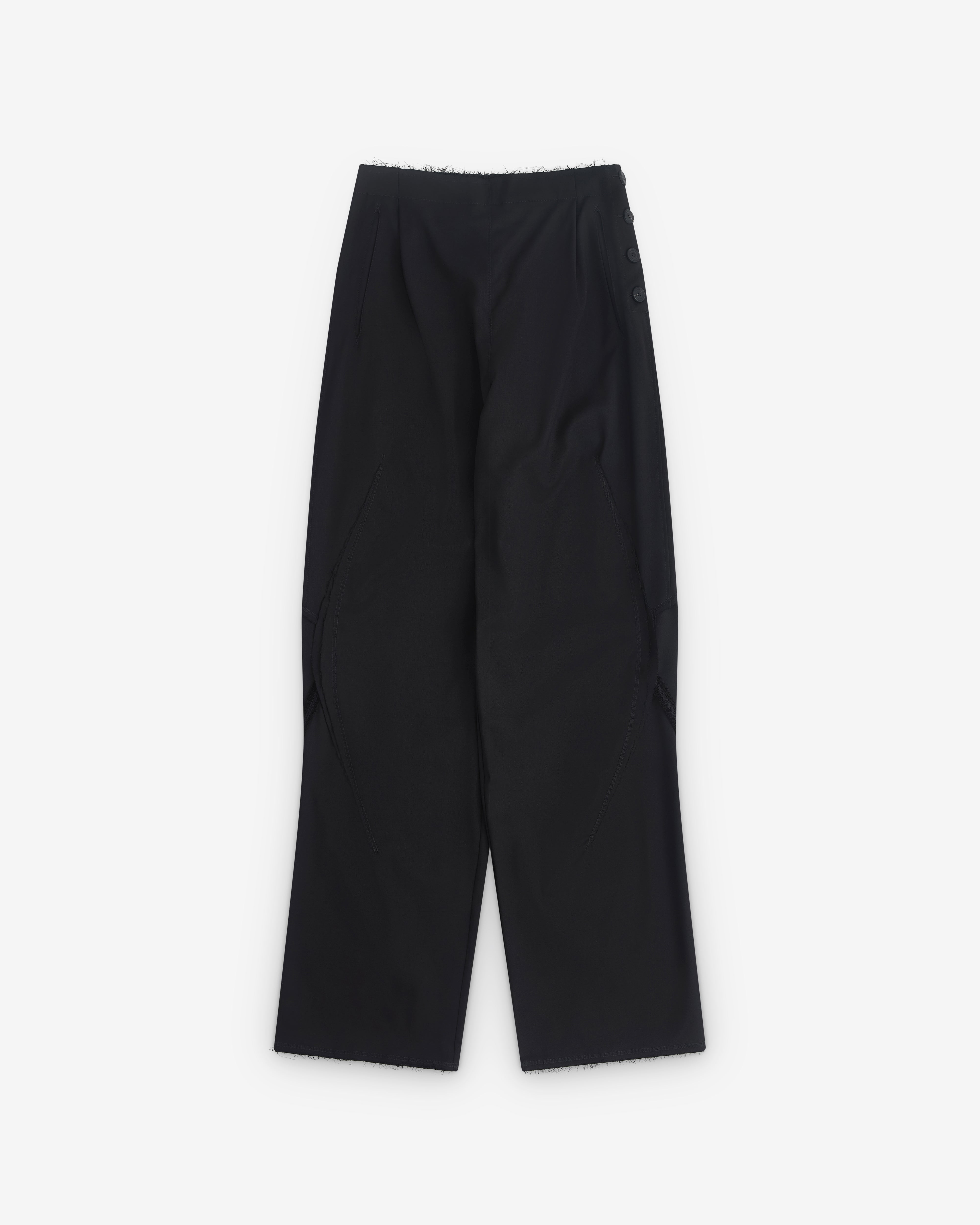 Kiko Kostadinov: Men's Vig K-Dart Trouser (Crow Black) | Dover