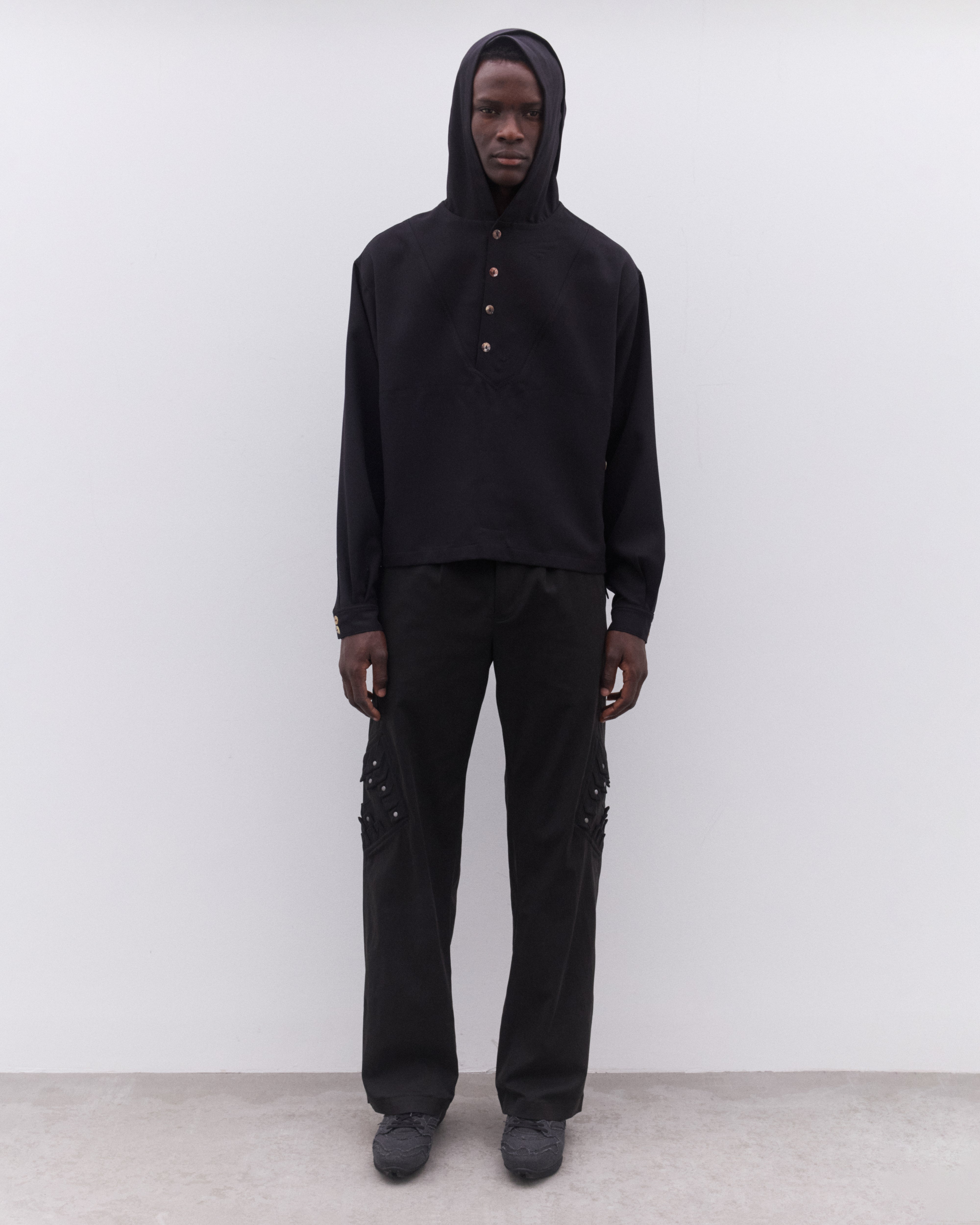 Kiko Kostadinov: Men's Estike Trouser (Jet Black) | DSML E-SHOP