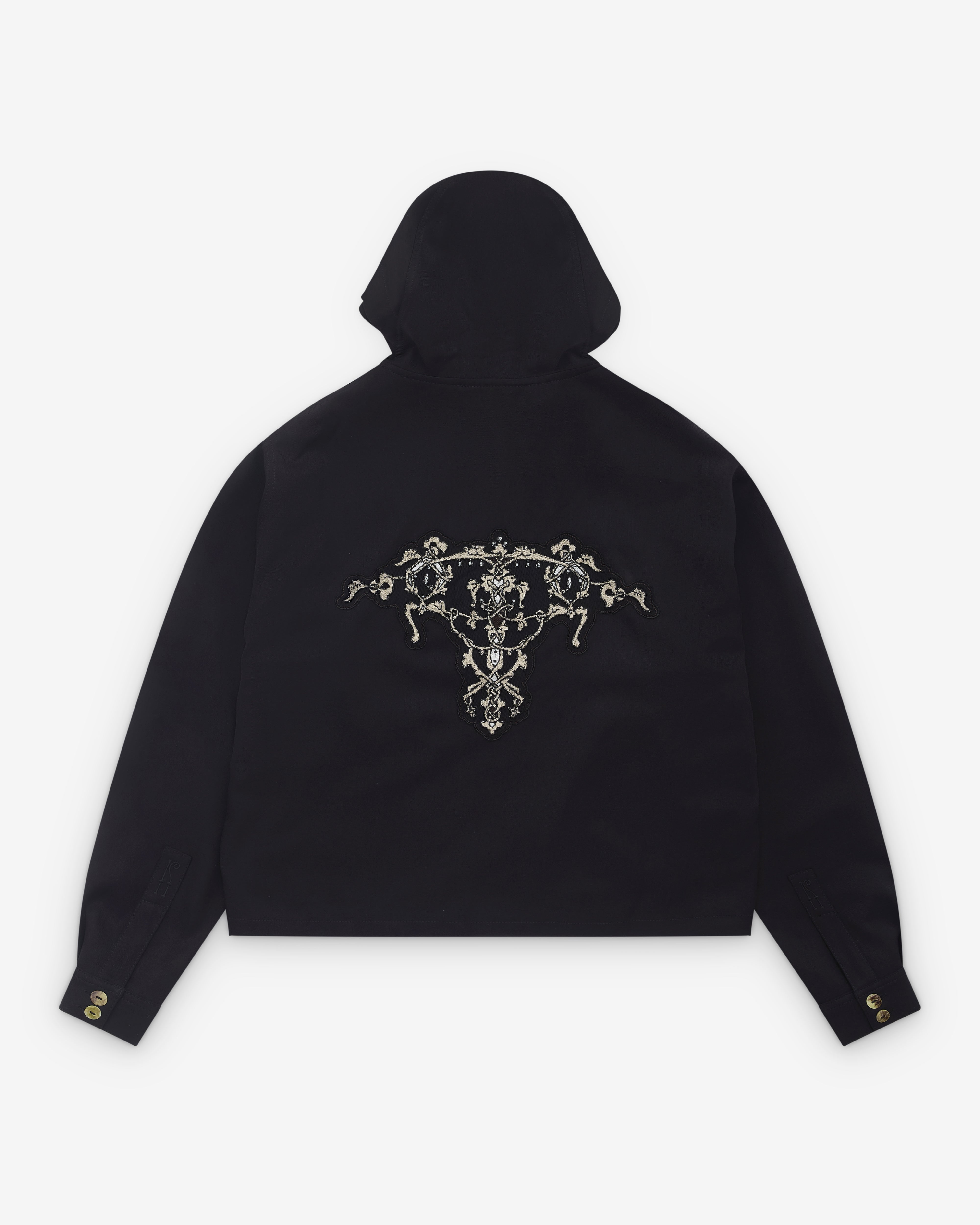 Kiko Kostadinov: Men's Slatina Hooded Top (Black) | DSML E-SHOP