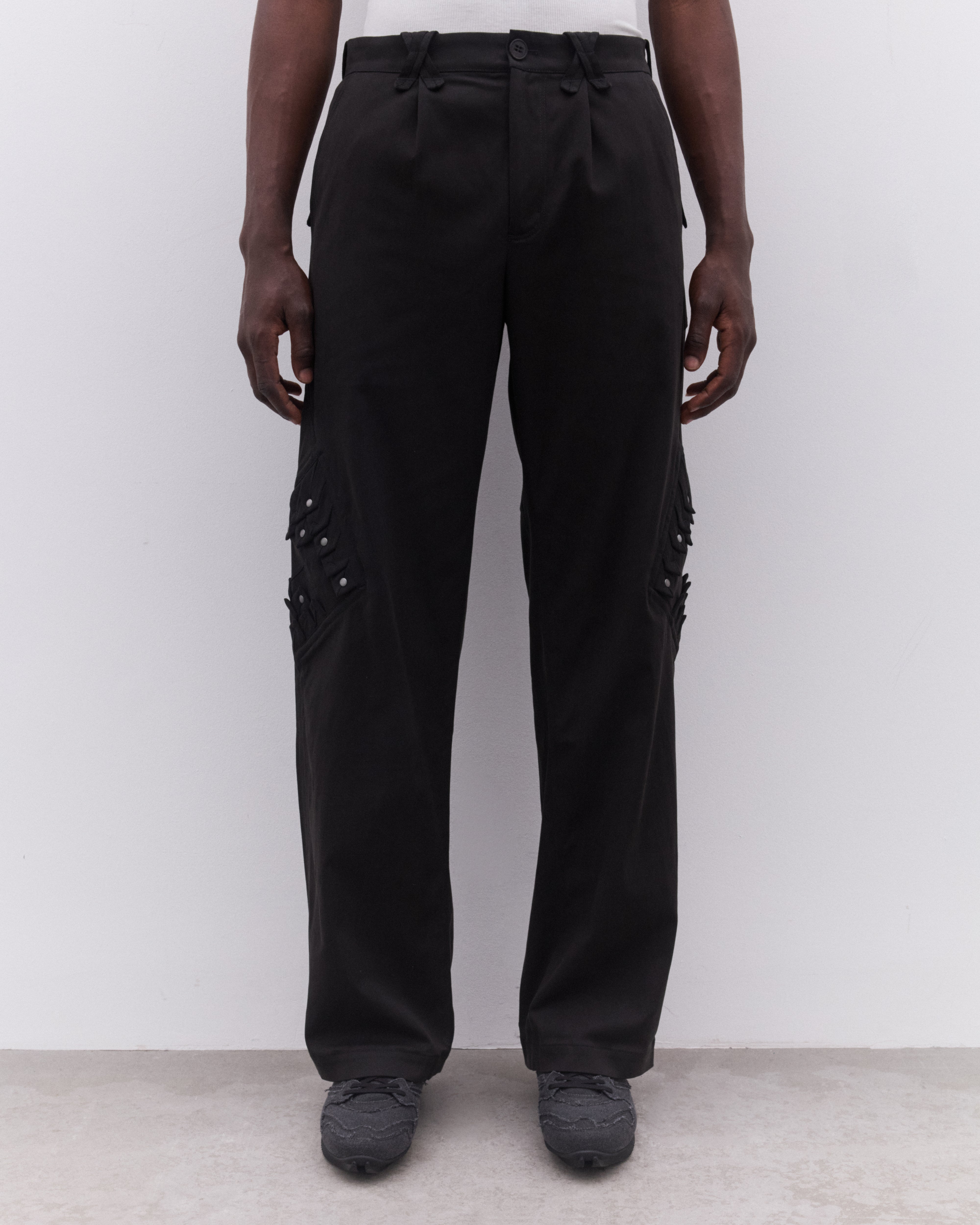Kiko Kostadinov: Men's Estike Trouser (Jet Black) | DSML E-SHOP