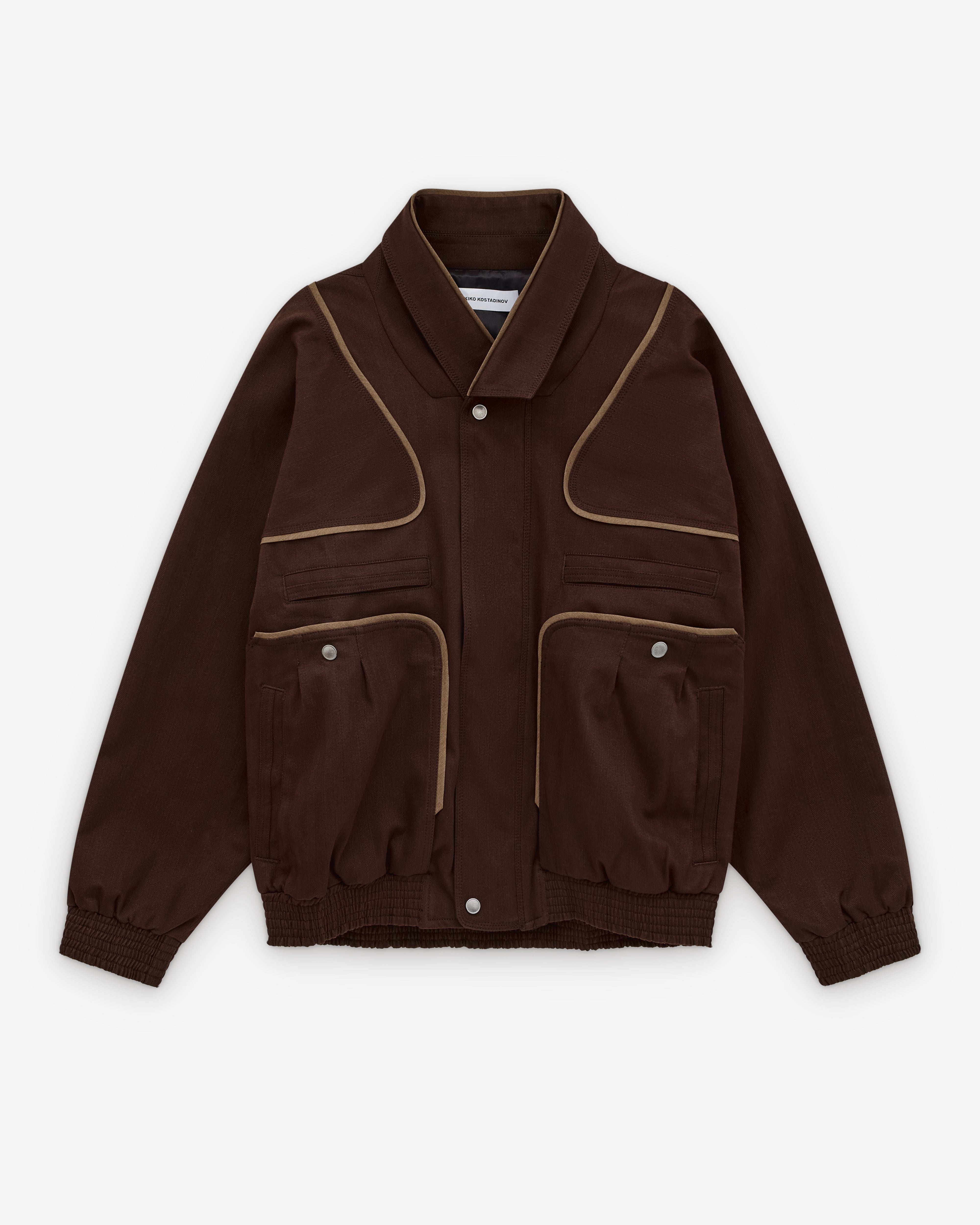 遊戯王OCG デュエルモンスターズ kiko kostadinov BLOUSON 52 Kiko Kostadinov: Men's Harrer Blouson (Wood Brown) | Dover Street