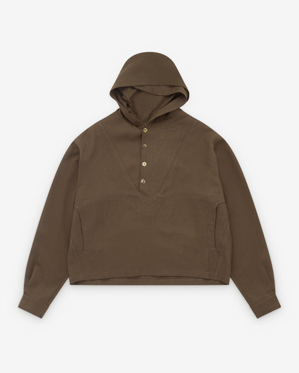 Kiko Kostadinov - Men’s Slatina Hooded Top - (Sepia)