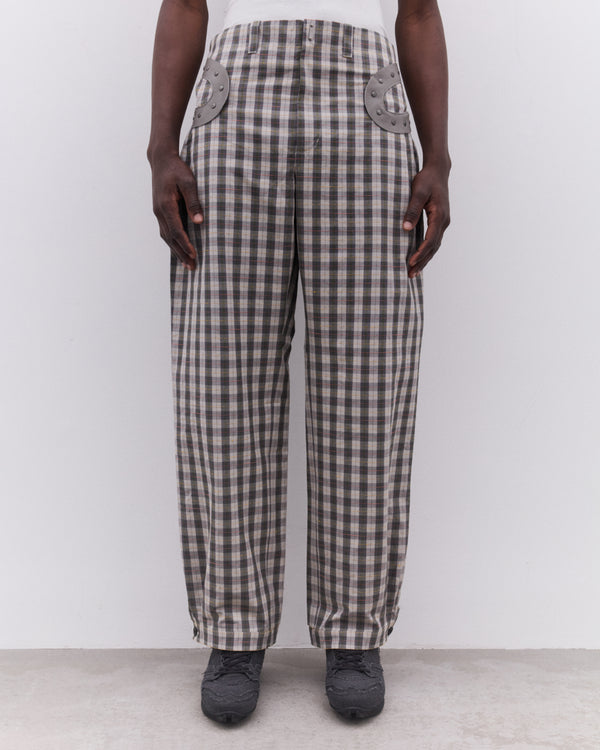 Kiko Kostadinov - Men’s Fitz Trouser - (Oyster Check)