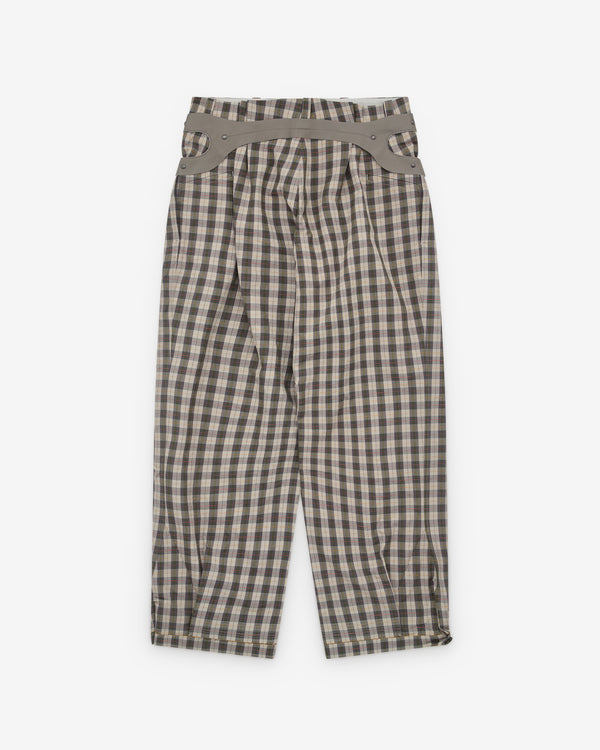 Kiko Kostadinov - Men’s Fitz Trouser - (Oyster Check)