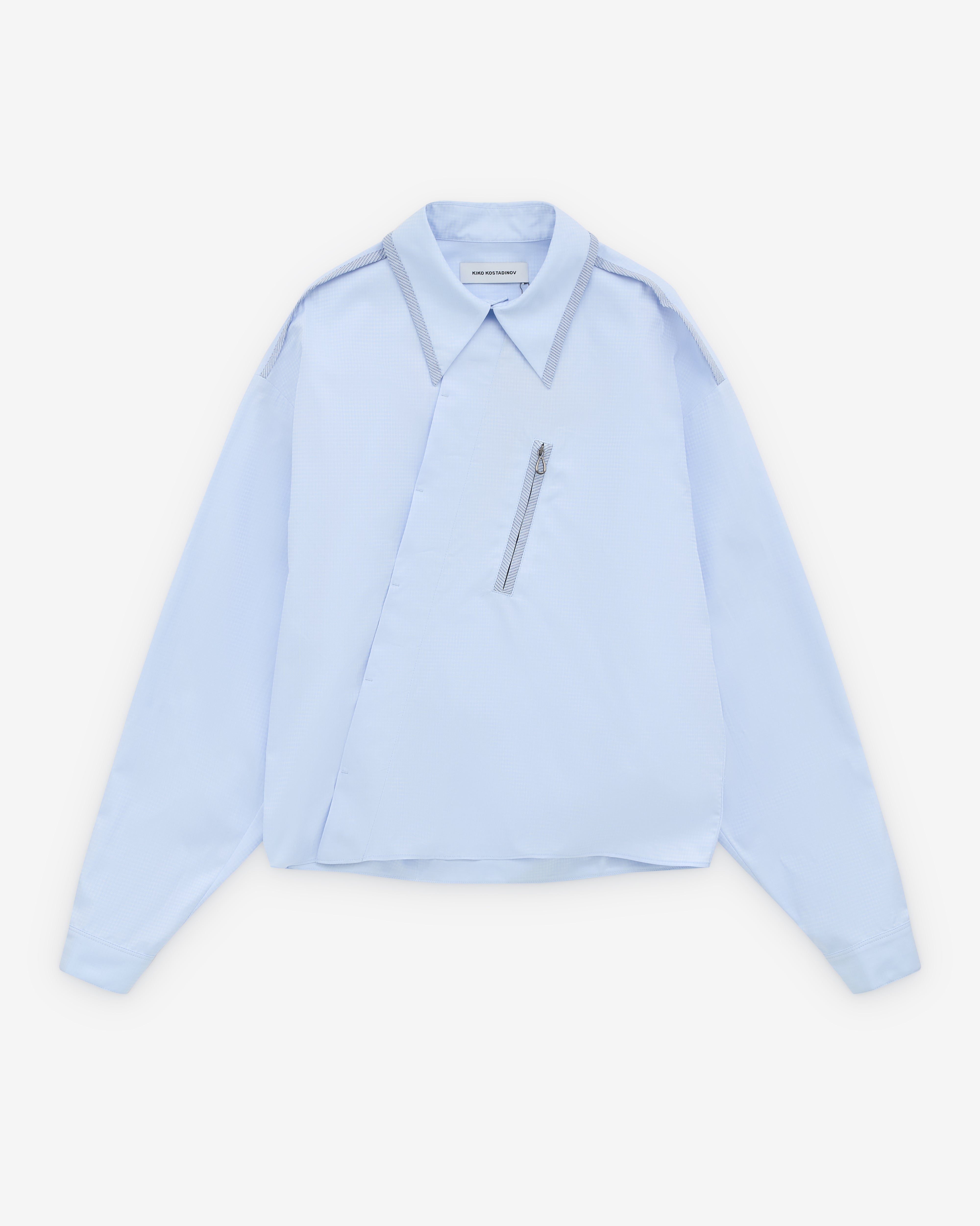 Kiko Kostadinov: Men's Murad Shirt (Sky Blue) | Dover Street