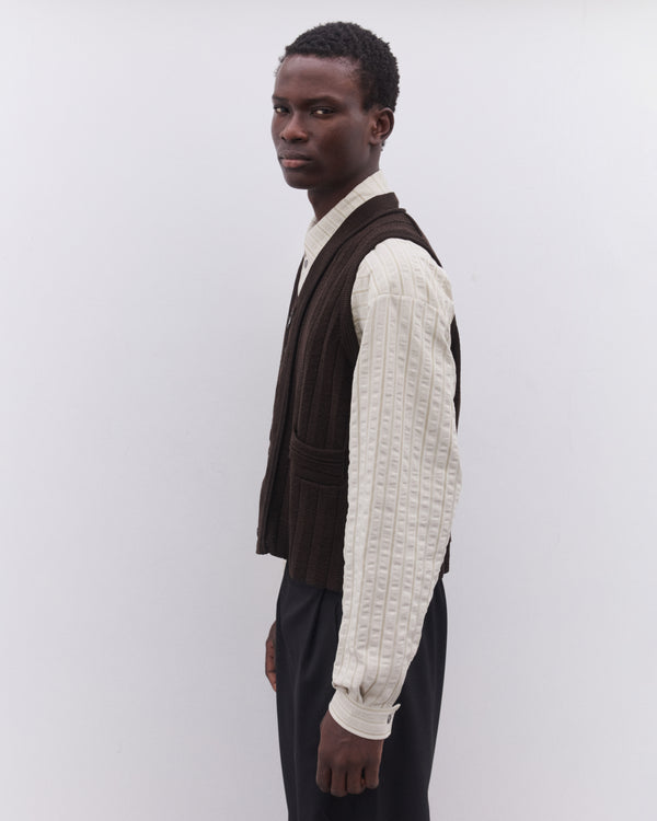 Kiko Kostadinov - Men’s Fitz Knit Vest - (Maroon)