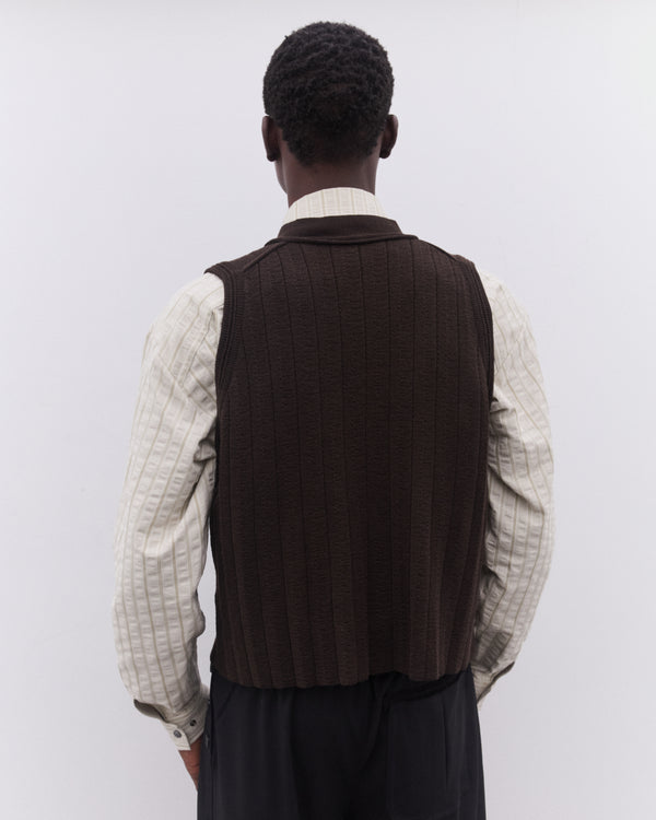 Kiko Kostadinov - Men’s Fitz Knit Vest - (Maroon)