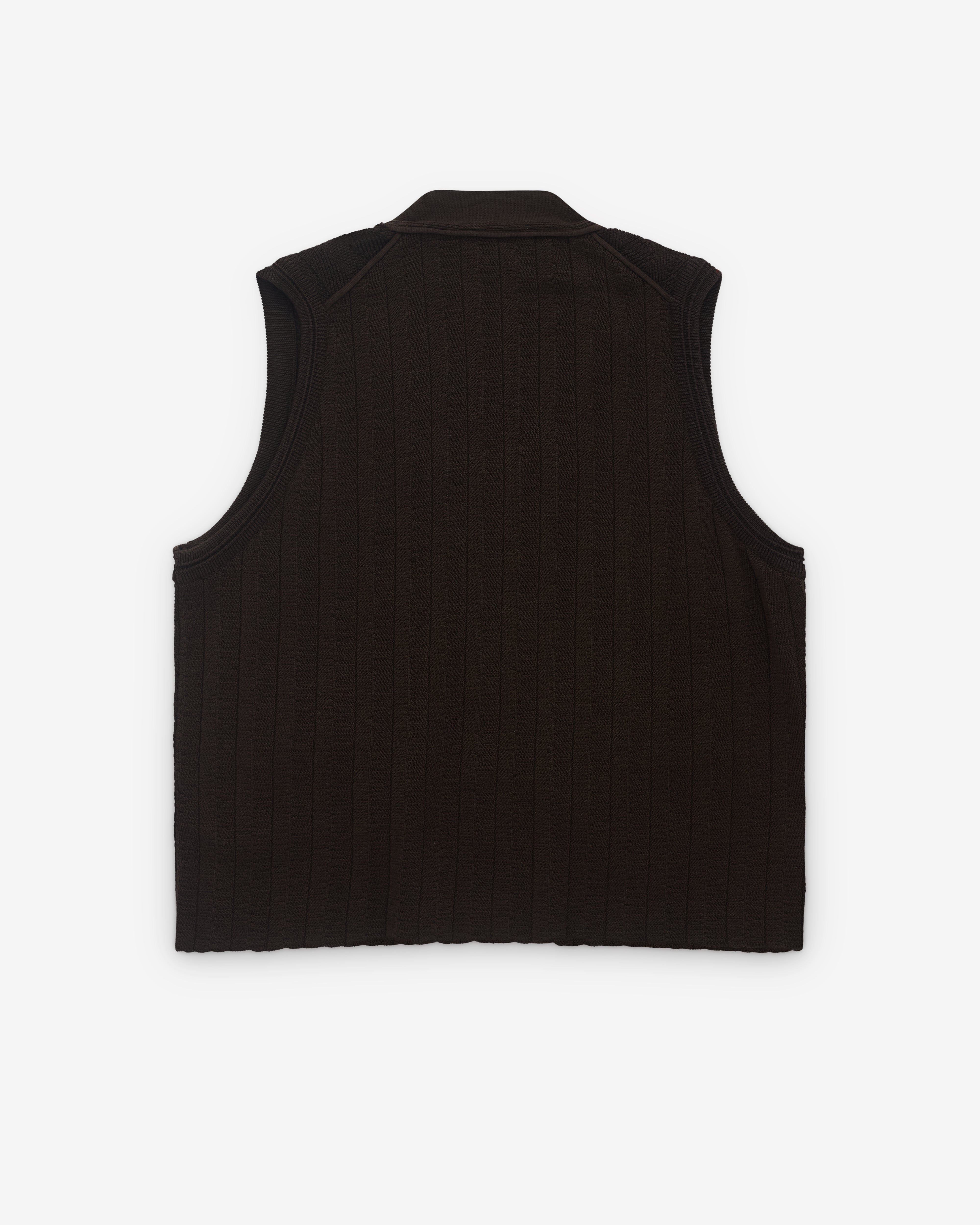 Kiko Kostadinov: Men's Fitz Knit Vest (Maroon) | DSML E-SHOP