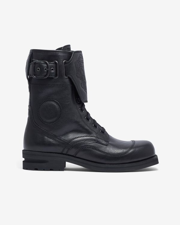 Kiko Kostadinov - Men’s Fitz Military Boots - (Petrol Black)
