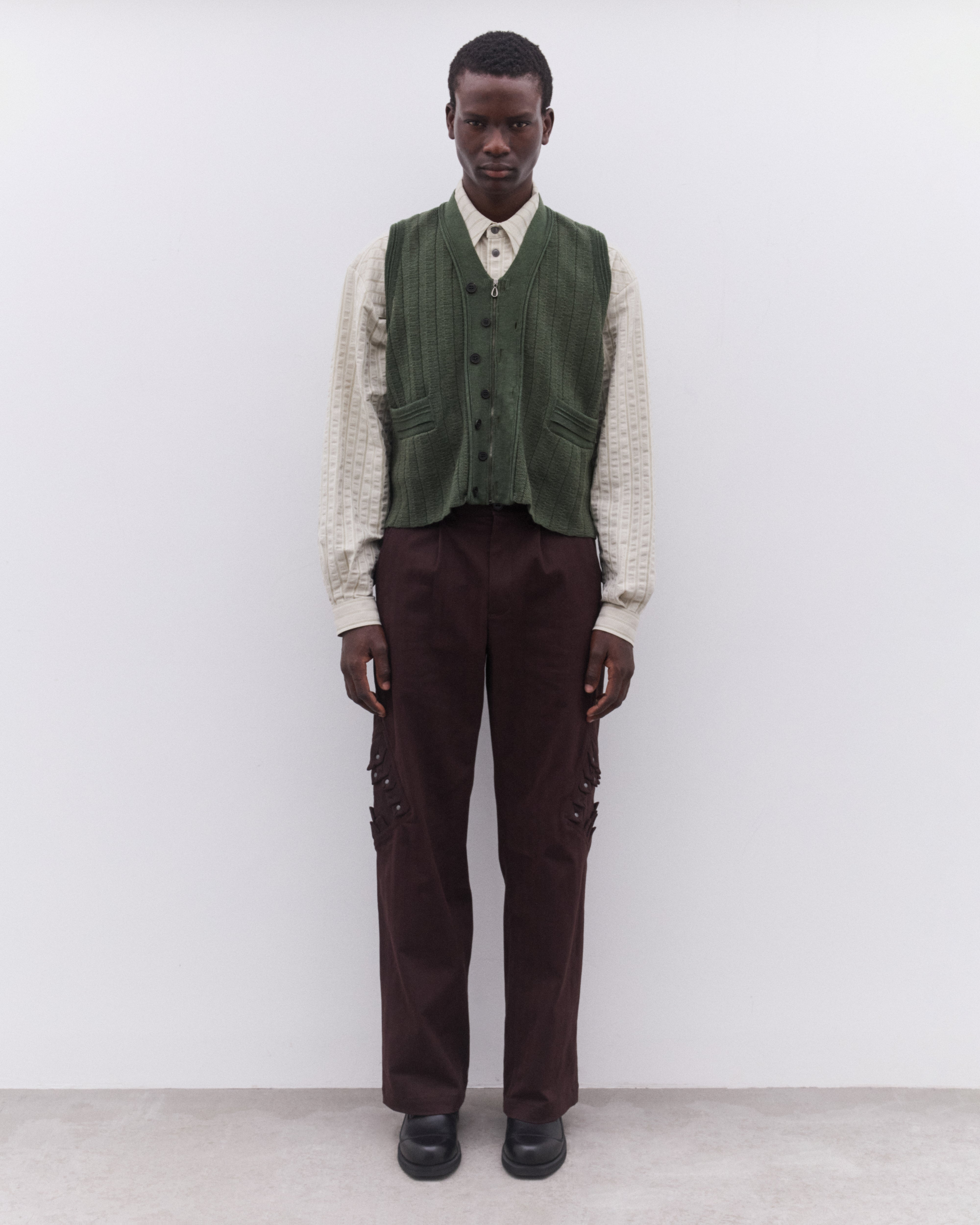Kiko Kostadinov: Men's Fitz Knit Vest (Juniper) | DSML E-SHOP