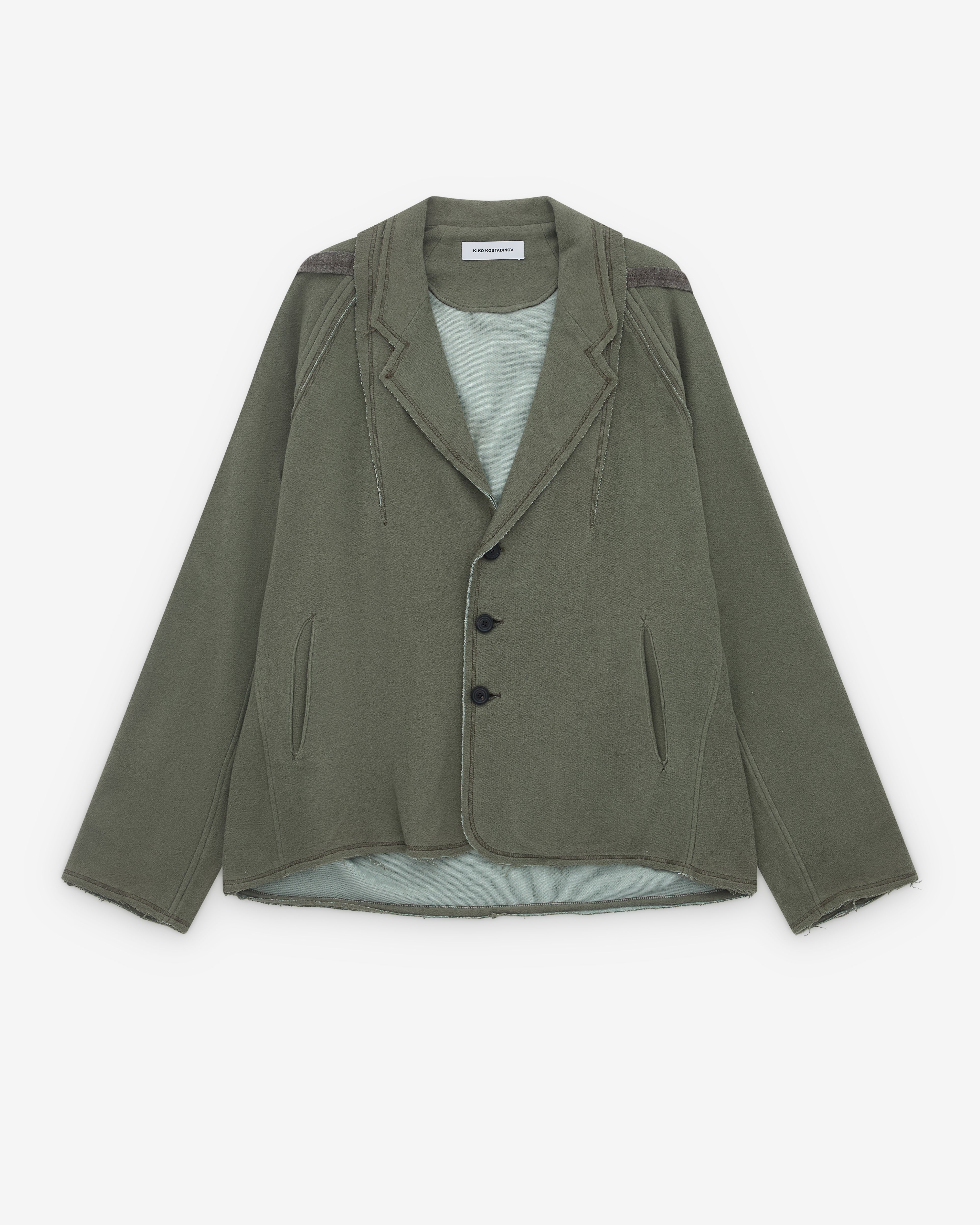 Kiko Kostadinov: Men's Vig K-Dart Blazer (Army Green) | DSML