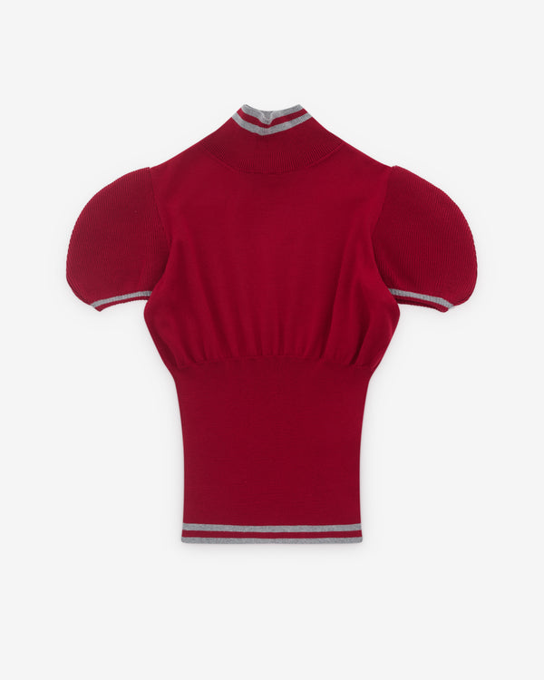 Kiko Kostadinov - Women’s Simone Knit Top - (Cherry Red)