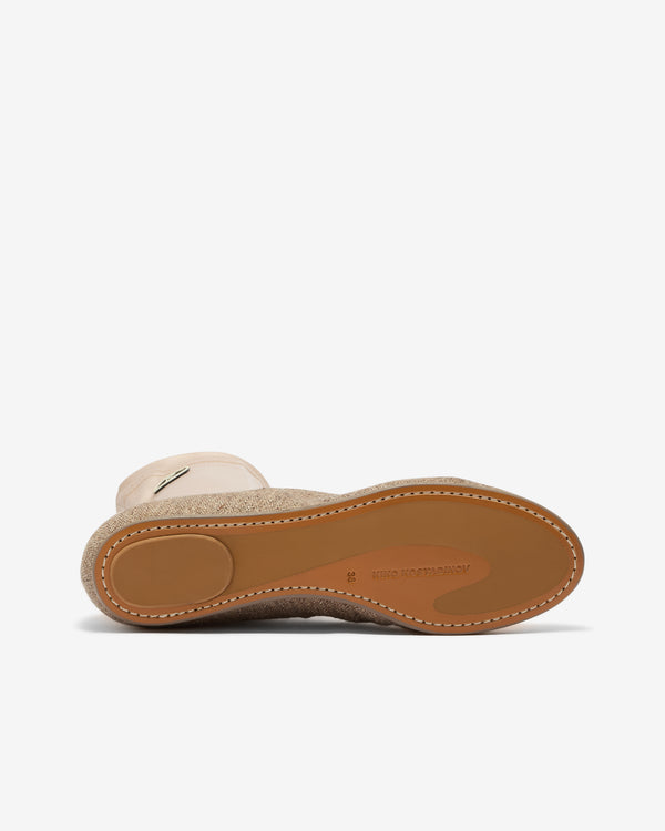 Kiko Kostadinov - Women’s Proxima Low Ballerina - (Oatmeal/Pale Pink)