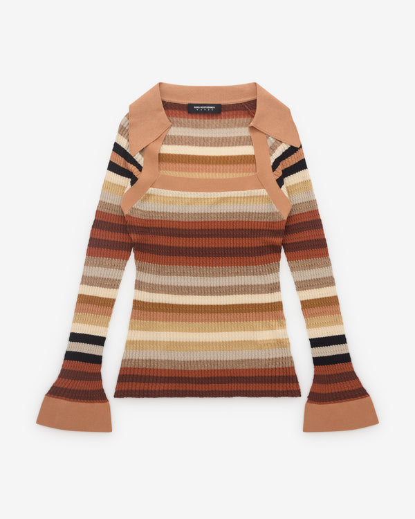 Kiko Kostadinov - Women's Esmerelda Top - (Golden Stripe)