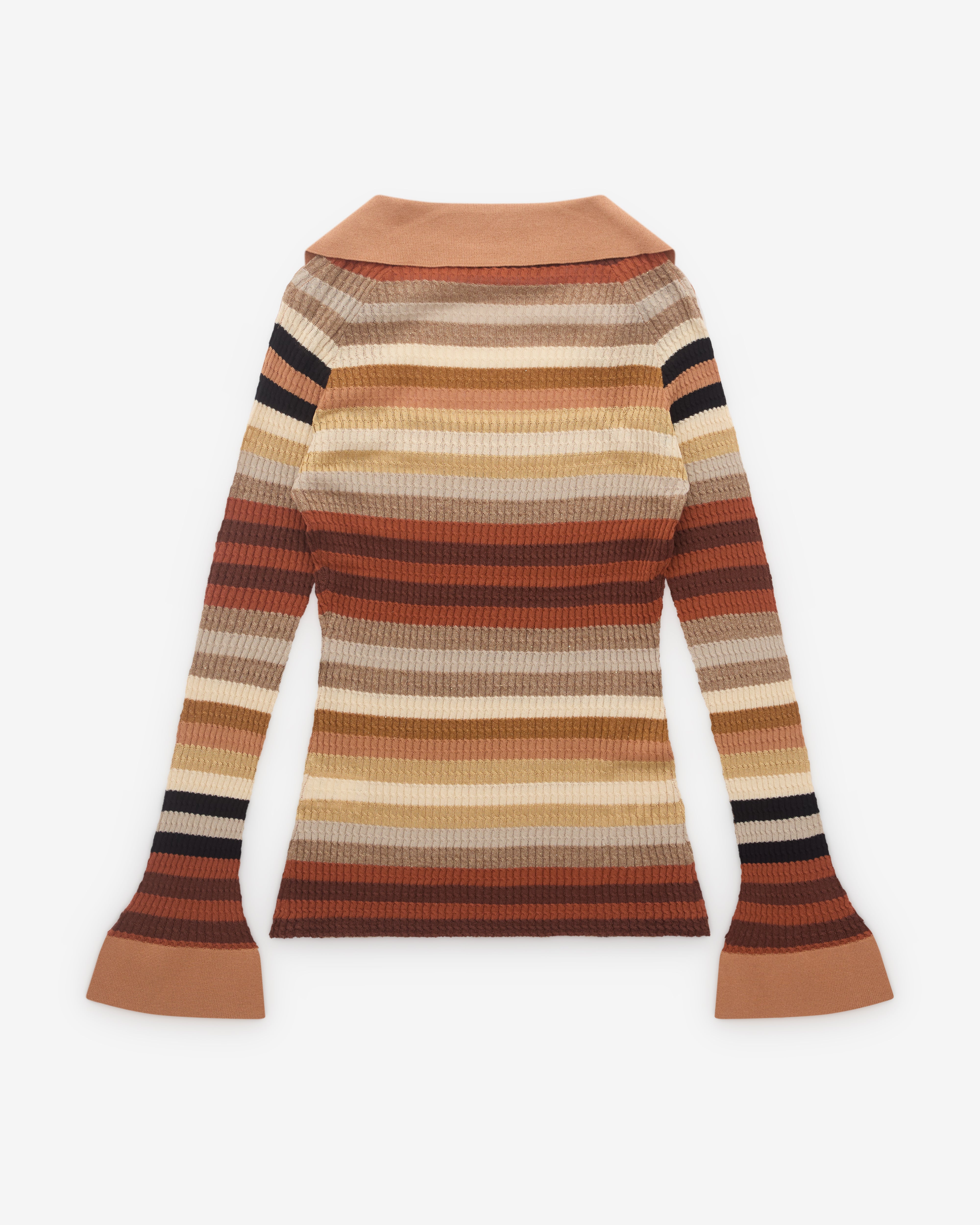 Kiko Kostadinov: Women's Esmerelda Top (Golden Stripe) | DSML E-SHOP