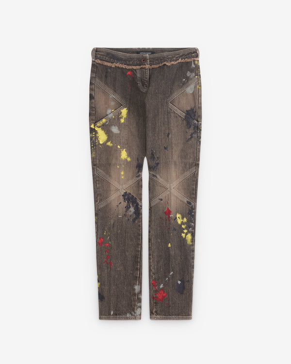 Kiko Kostadinov - Women's Painted Slim Jeans - (Washed Black)