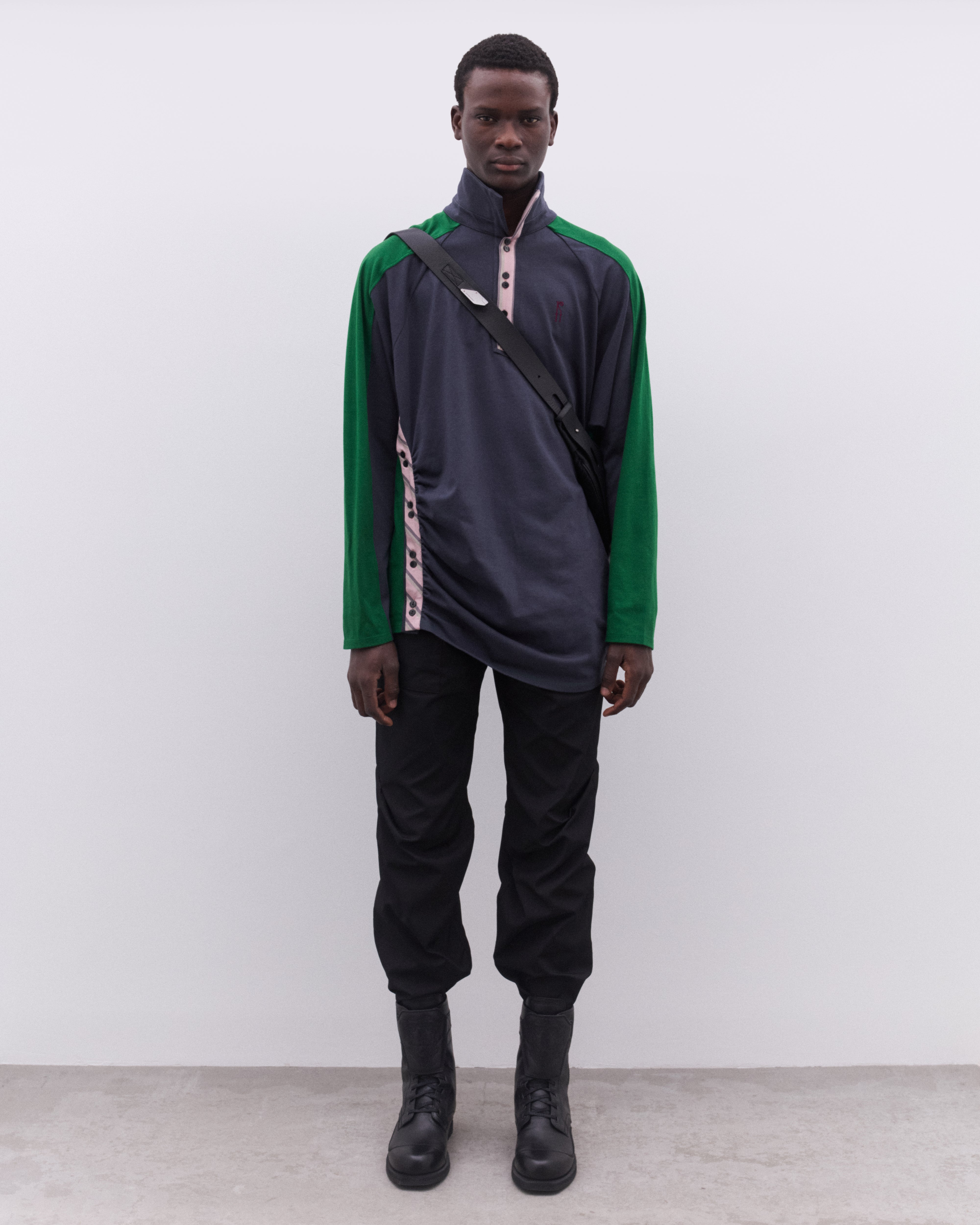 Kiko Kostadinov: Men's Halisha Top (Dim Grey) | DSML E-SHOP