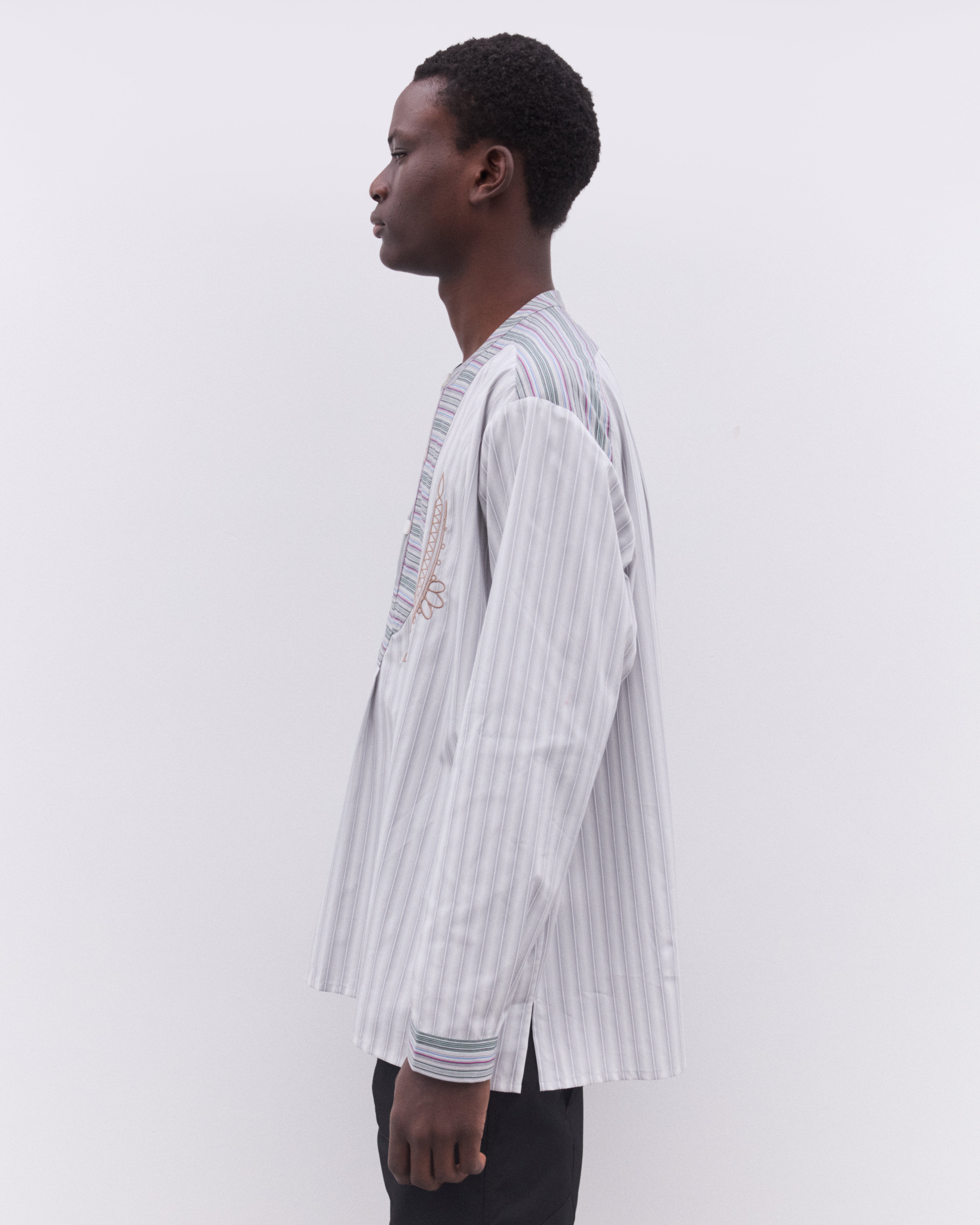 Kiko Kostadinov: Men's Kutch Overshirt (Grey Wid) | DSML E-SHOP