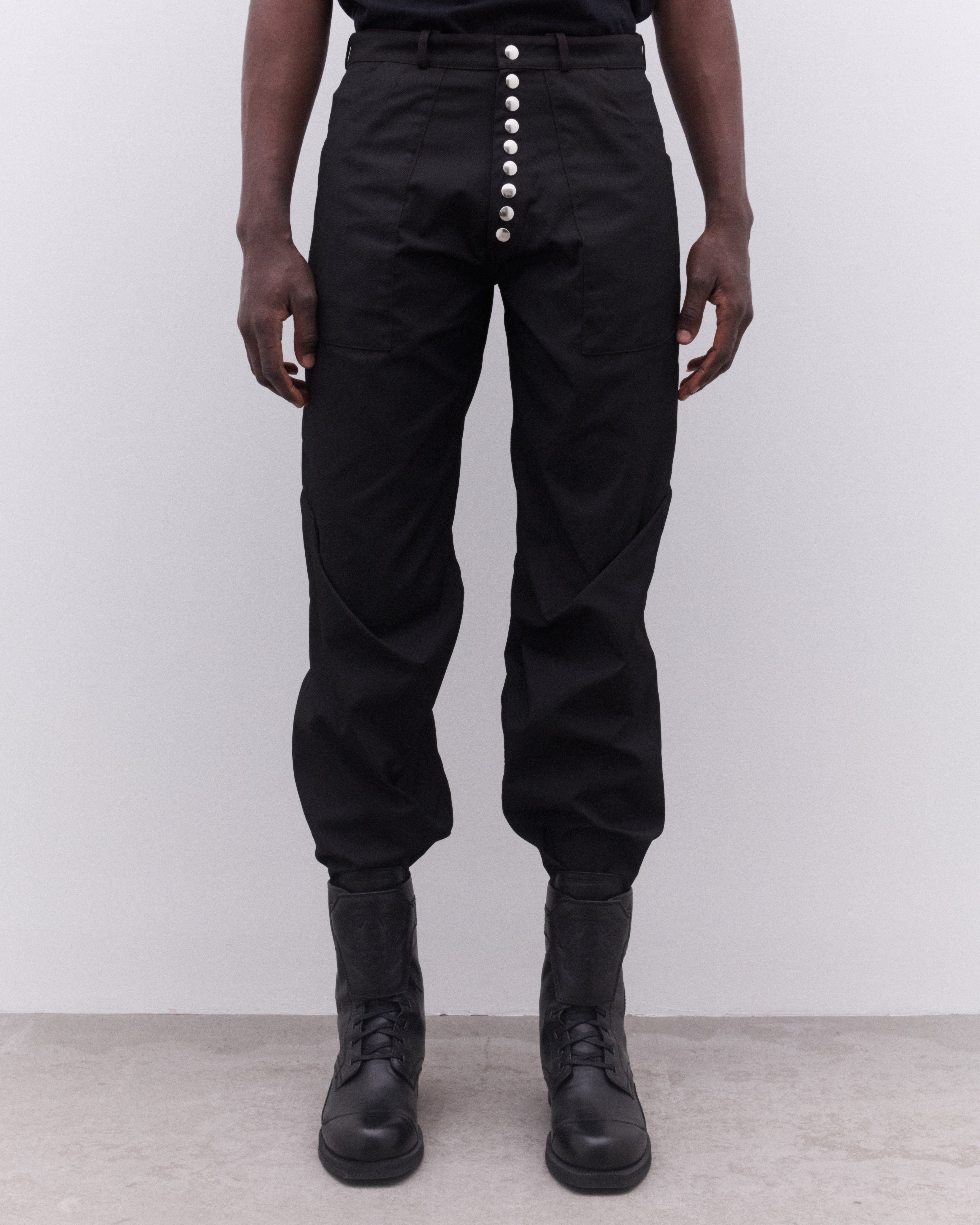 パンツ KIKO KOSTADINOV TRIPLE DART TROUSERS Kiko Kostadinov: Men's Triple Dart Reversible Trousers (Black