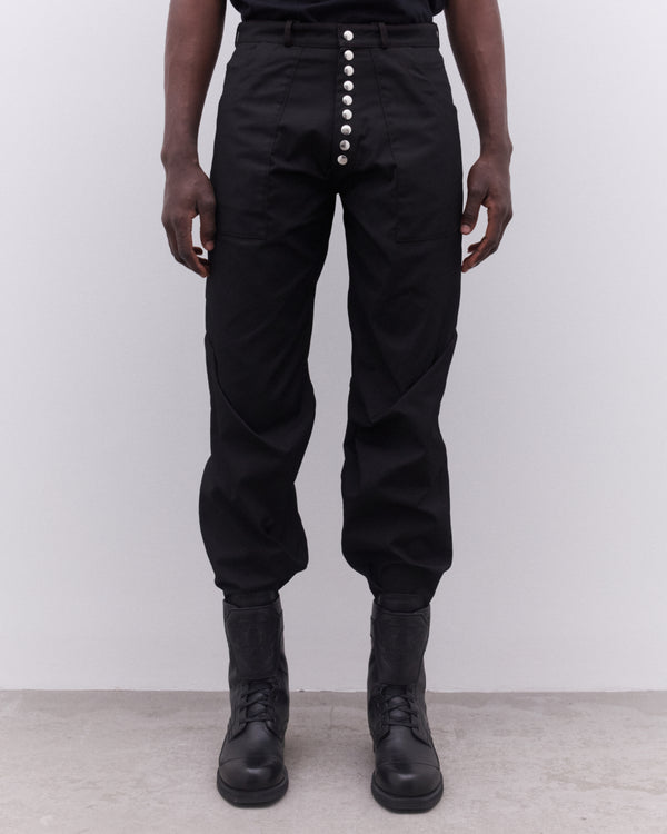 Kiko Kostadinov - Men's Triple Dart Reversible Trousers - (Black)