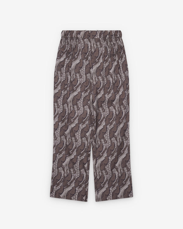 Kiko Kostadinov - Men's Minna Gathered Trouser - (Carbon Grey)