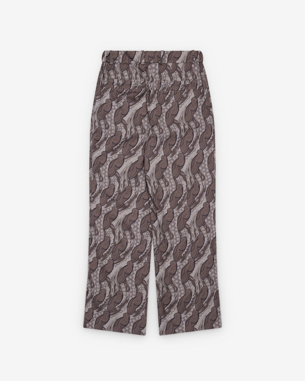 Kiko Kostadinov - Men's Minna Gathered Trouser - (Carbon Grey)
