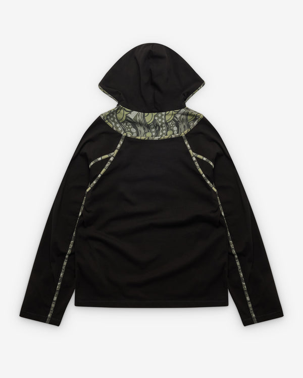 Kiko Kostadinov - Men's Gizi Hooded Top - (Black/Sage)