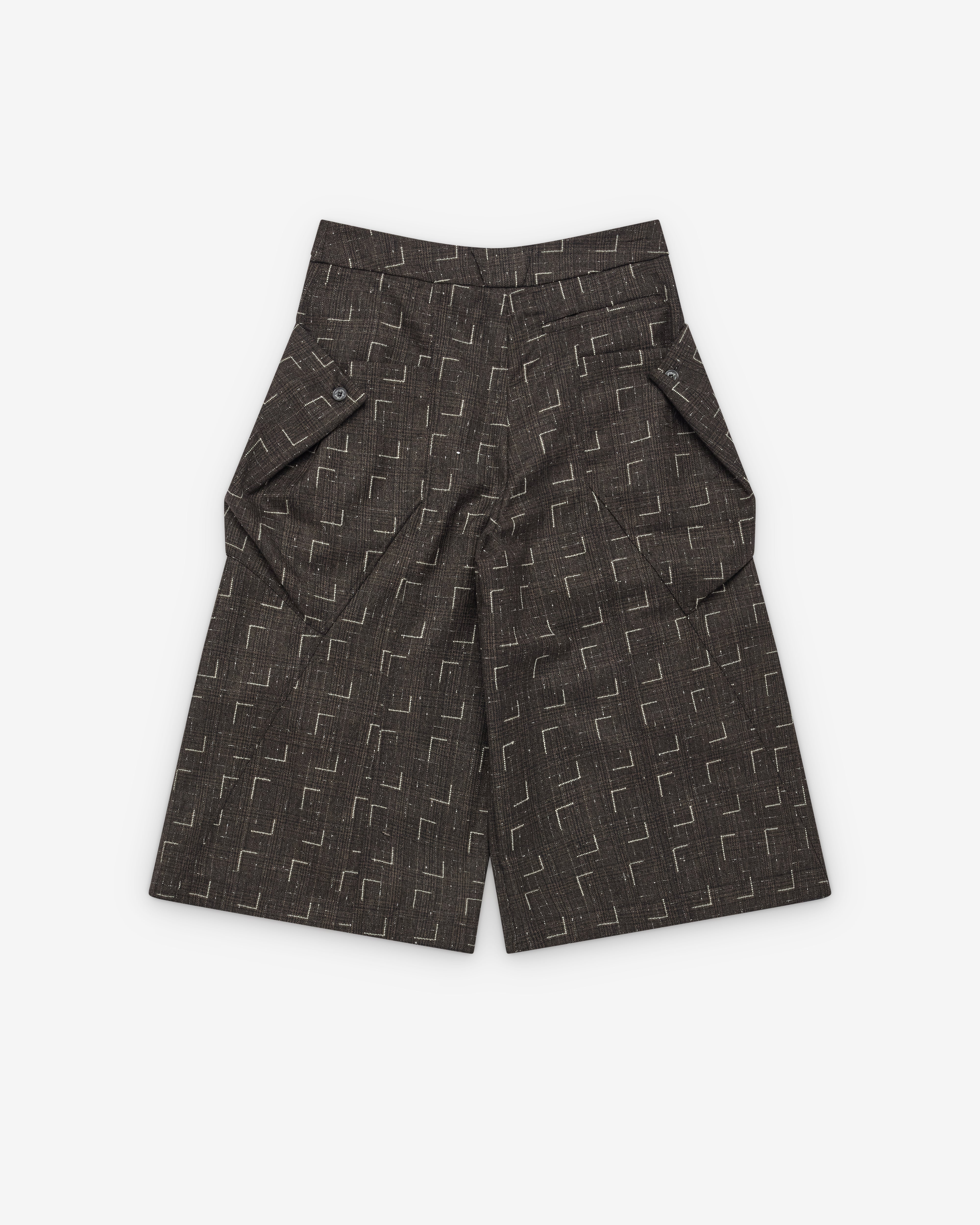 Kiko Kostadinov: Women's Dahlia Draped Shorts (Off Black) | Dover