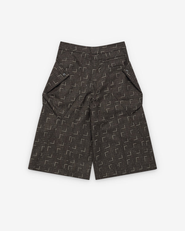 Kiko Kostadinov - Women's Dahlia Draped Shorts - (Off Black)