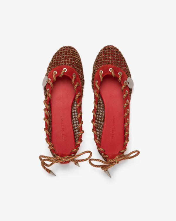 Kiko Kostadinov - Women's Reticella Ballerina - (Red)