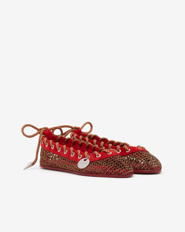 Kiko Kostadinov - Women's Reticella Ballerina - (Red)