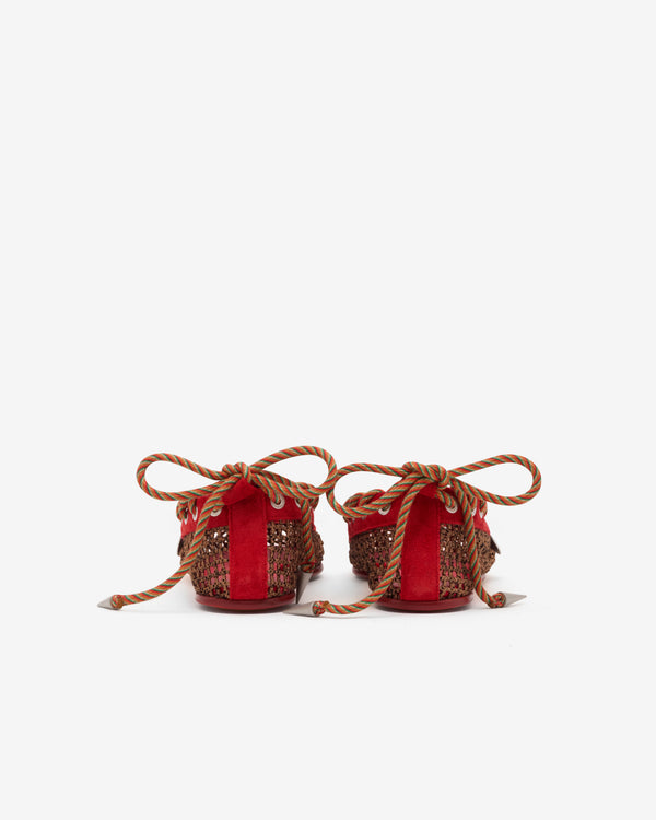 Kiko Kostadinov - Women's Reticella Ballerina - (Red)
