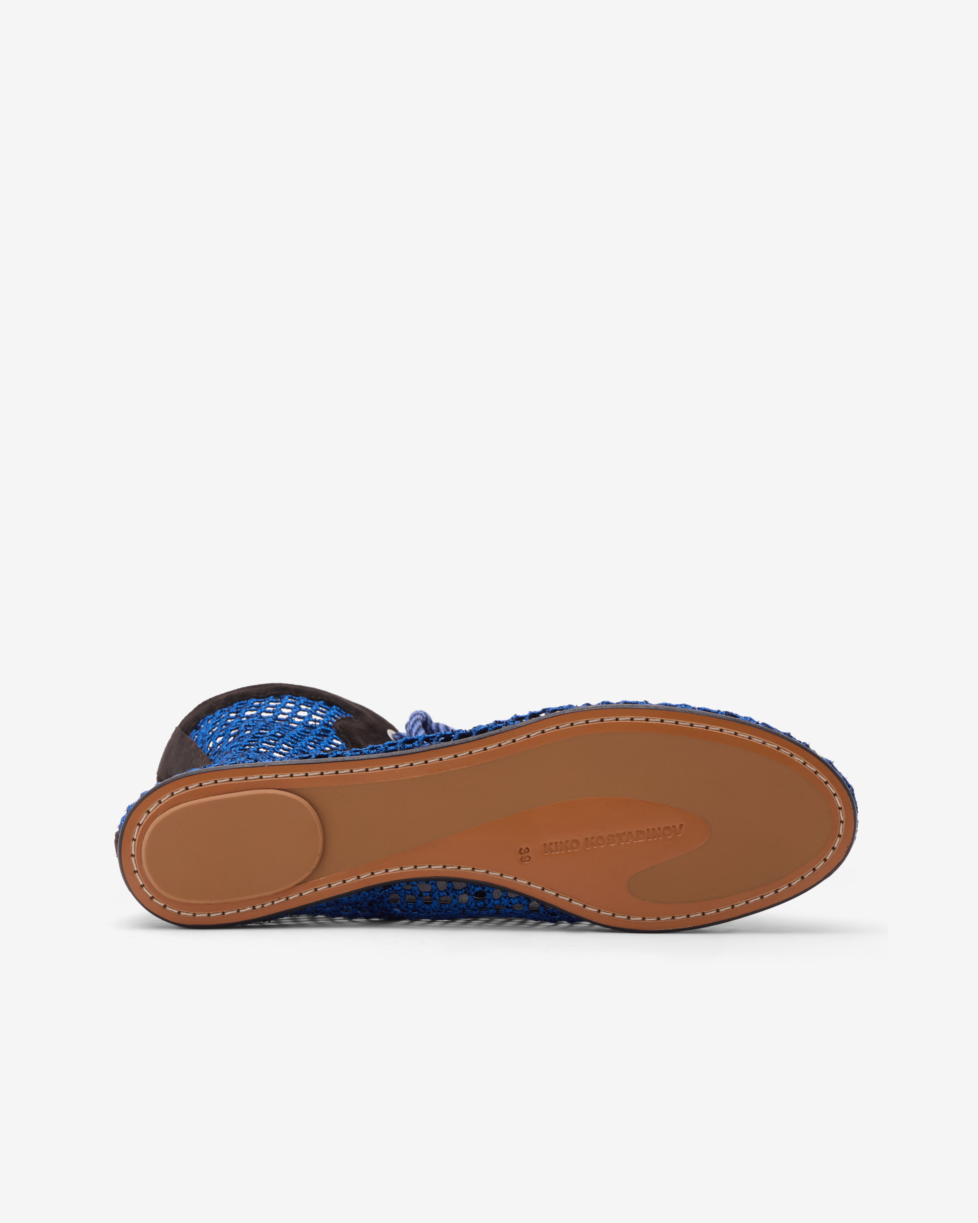 Kiko Kostadinov: Women's Reticella Lace Up Boot (Sapphire) | Dover